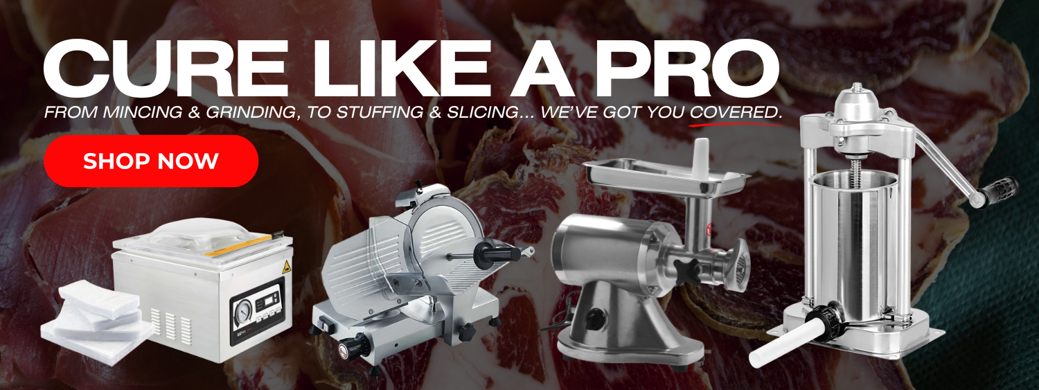 Cure Like a Pro. From mincing & grinding, to stuffing & slicing... we've got you covered. Shop now.